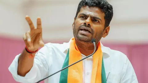 BJP leader K Annamalai BJP leader K Annamalai