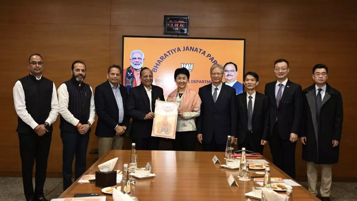 CPC delegation in BJP RSS office