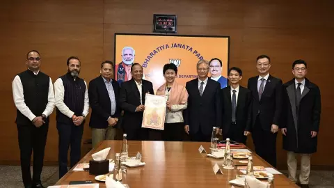 CPC delegation in BJP RSS office CPC delegation in BJP RSS office