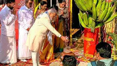 PM Modi during pongal celebration