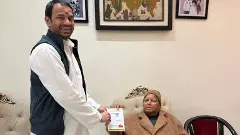 Tej Pratap with Lalu Prasad