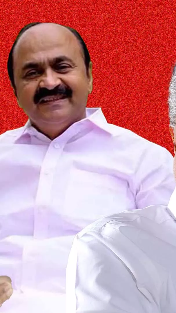 Collage of Jose K Mani, VD Satheesan and Chief Minister Pinnarayi Vijayan