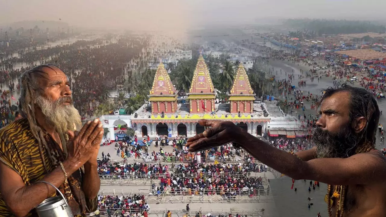 Lakhs gather on Makar Sankranti for a holy dip Lakhs gather on Makar Sankranti for a holy dip