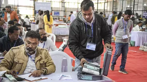 counting of votes in Maharashtra civic polls