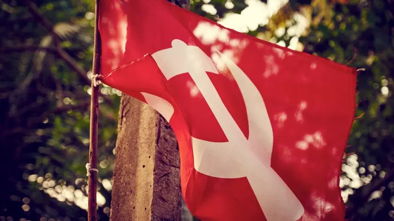 The flag of the Communist Party of India