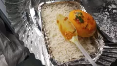 Bengal egg curry-rice