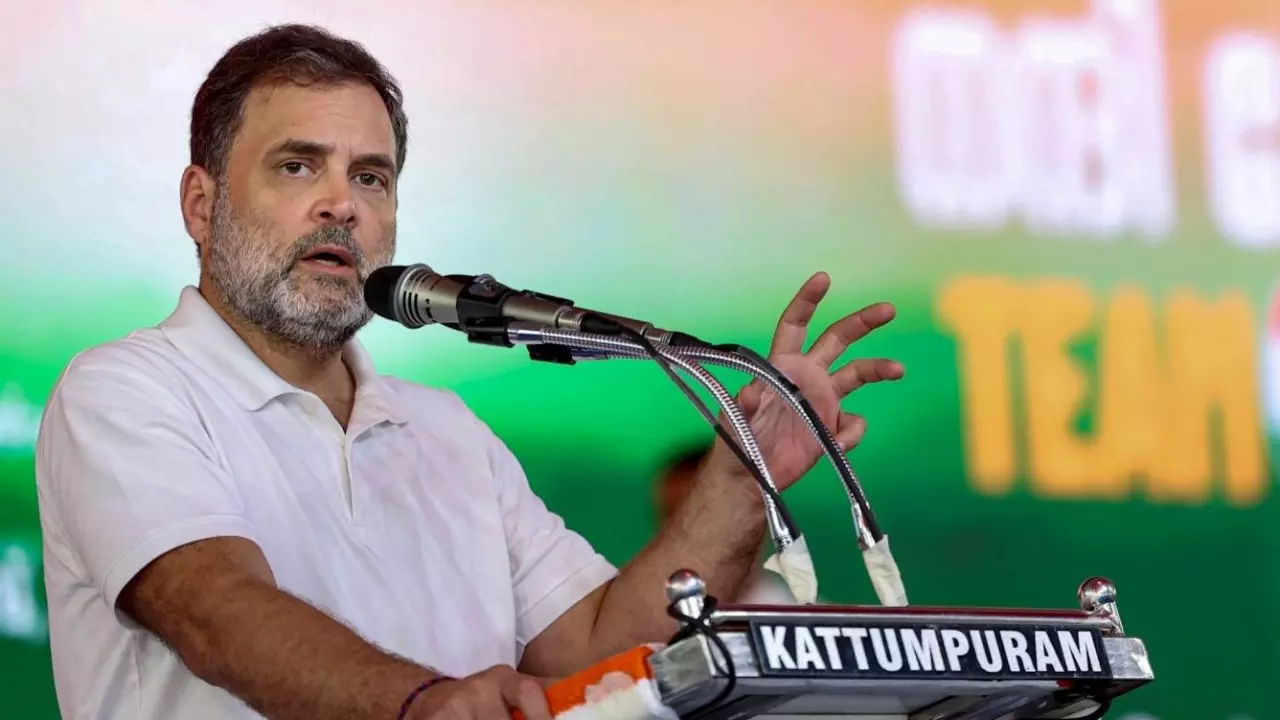 Rahul Gandhi blames PM Modi for US tariffs hitting Indias textile sector Rahul Gandhi blames PM Modi for US tariffs hitting Indias textile sector