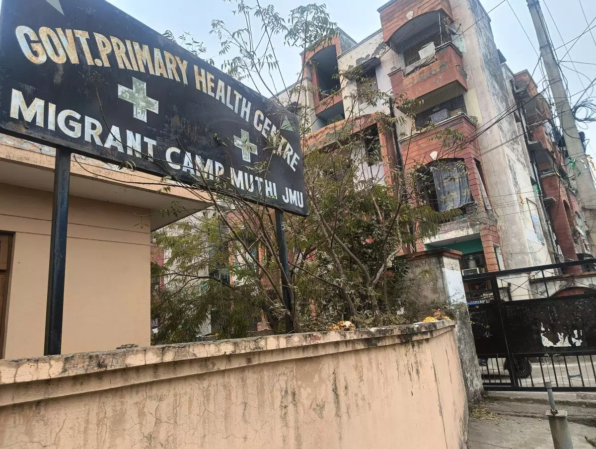Entrance to the Pandit camp at Muthi. Photo: Basharat Amin