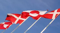 Denmakr and Greendland flags. Photo: iStock