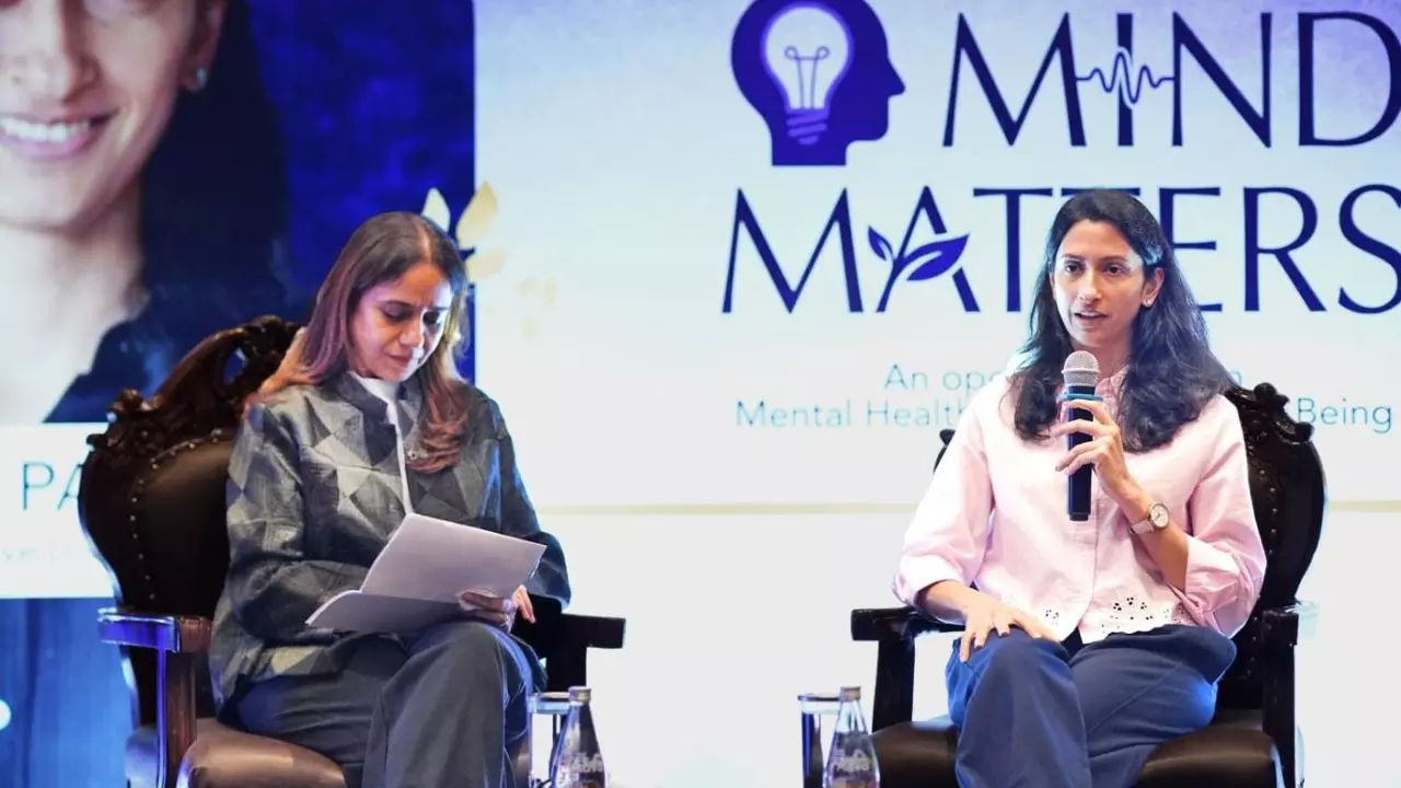 Anisha Padukone the chief executive officer of the Live Love Laugh Foundation and Rinku Mecheri chief executive officer of Giving Matters