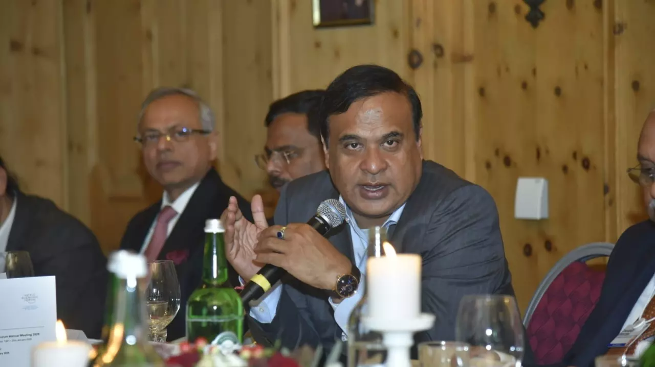 Assam Chief Minister Himanta Biswa Sarma at WEF