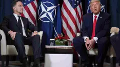 Donald Trump Davos NATO Secretary General Mark Rutte