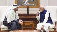 PM Narendra Modi and UAE President Mohamed bin Zayed Al Nahyan