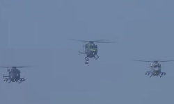 Army attack helicopters showcase combat power at Republic Day parade