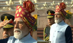 PM Modi’s Rajasthani safa draws attention on Republic Day PM Modi’s Rajasthani safa draws attention on Republic Day