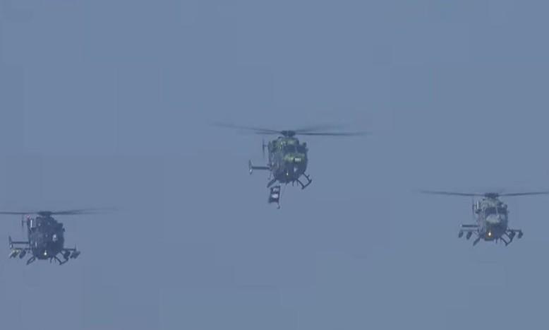 Army attack helicopters showcase combat power at Republic Day parade