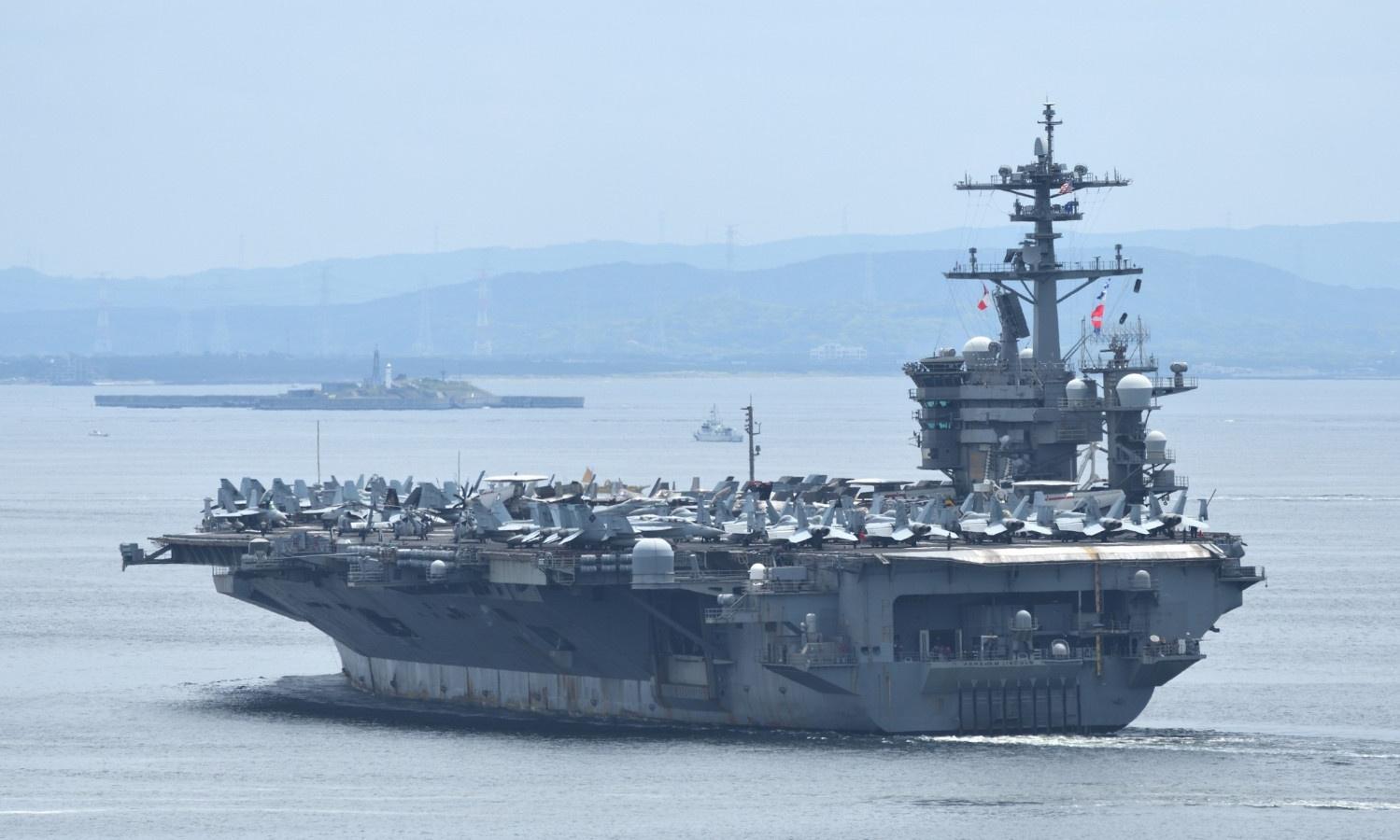 US Navy aircraft carrier enters Middle East amid escalating Iran tensions