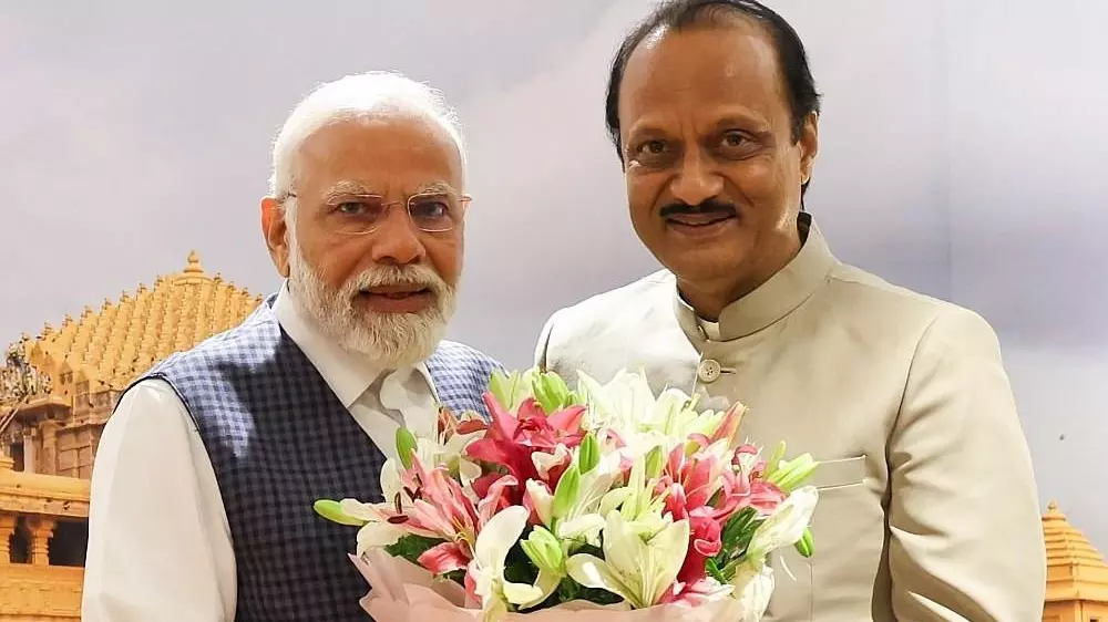 Narendra Modi and Ajit Pawar