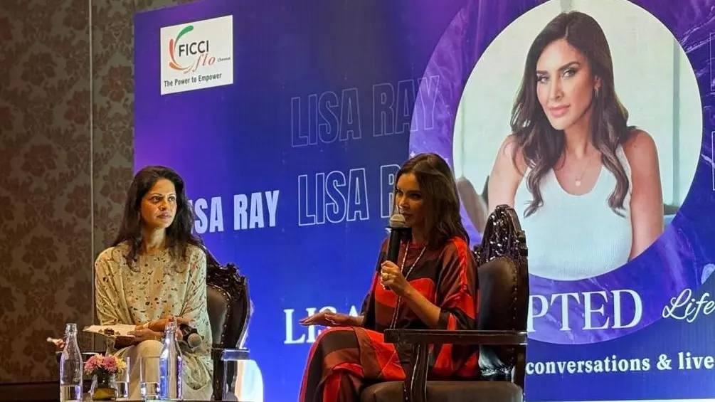 Lisa Ray and Shvetha Jaishankar speak at Chennai FICCI FLO Women entrepreneurs event Lisa Ray and Shvetha Jaishankar speak at Chennai FICCI FLO Women entrepreneurs event