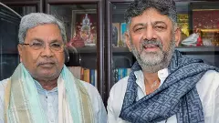 Karnataka Chief Minister Siddaramaiah and Deputy Chief Minister DK Shivakumar