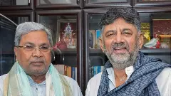 Karnataka Chief Minister Siddaramaiah and Deputy Chief Minister DK Shivakumar