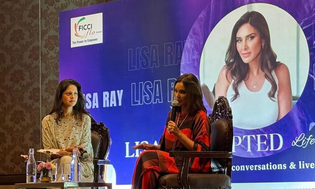 Lisa Ray and Shvetha Jaishankar speak at Chennai FICCI FLO Women entrepreneurs event Lisa Ray and Shvetha Jaishankar speak at Chennai FICCI FLO Women entrepreneurs event