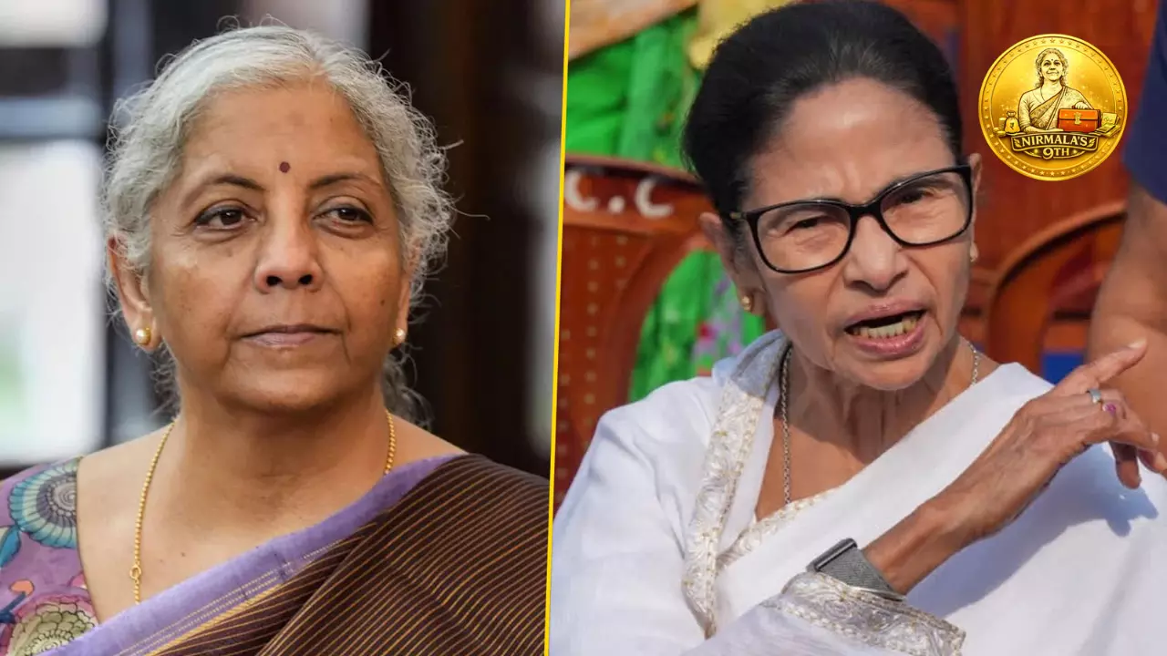 Union Finance Minister Nirmala Sitharaman and West Bengal Chief Minister Mamata Banerjee