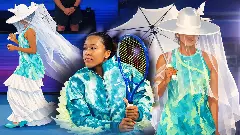 Parasol, veil, jellyfish: How Naomi Osaka turned Australian Open into a high fashion event