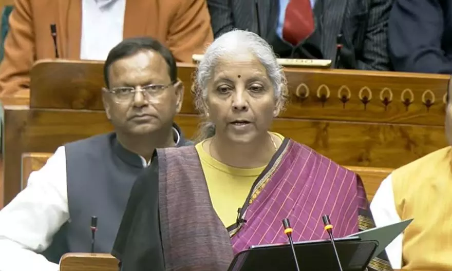 Nirmala Sitharaman presenting the Union Budget 2026 Nirmala Sitharaman presenting the Union Budget 2026