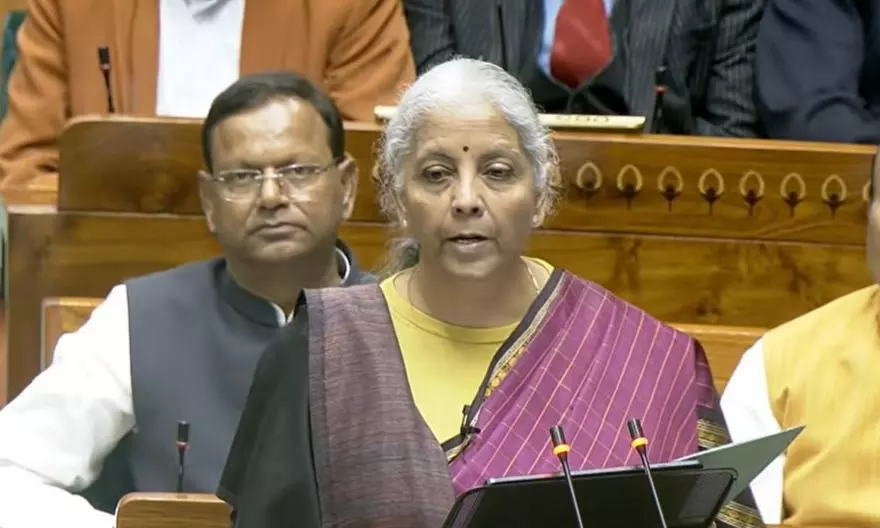 Nirmala Sitharaman presenting the Union Budget 2026 Nirmala Sitharaman presenting the Union Budget 2026