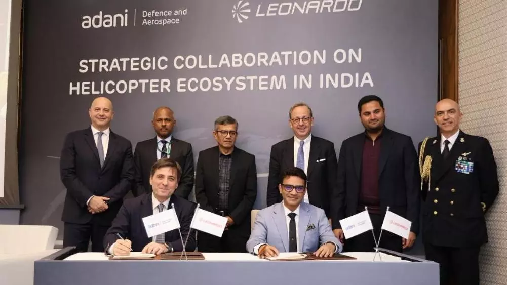 Adani Group and Leonardo partnership signing