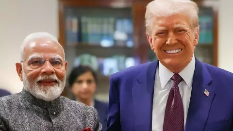 Narendra Modi and Donald Trump Narendra Modi and Donald Trump