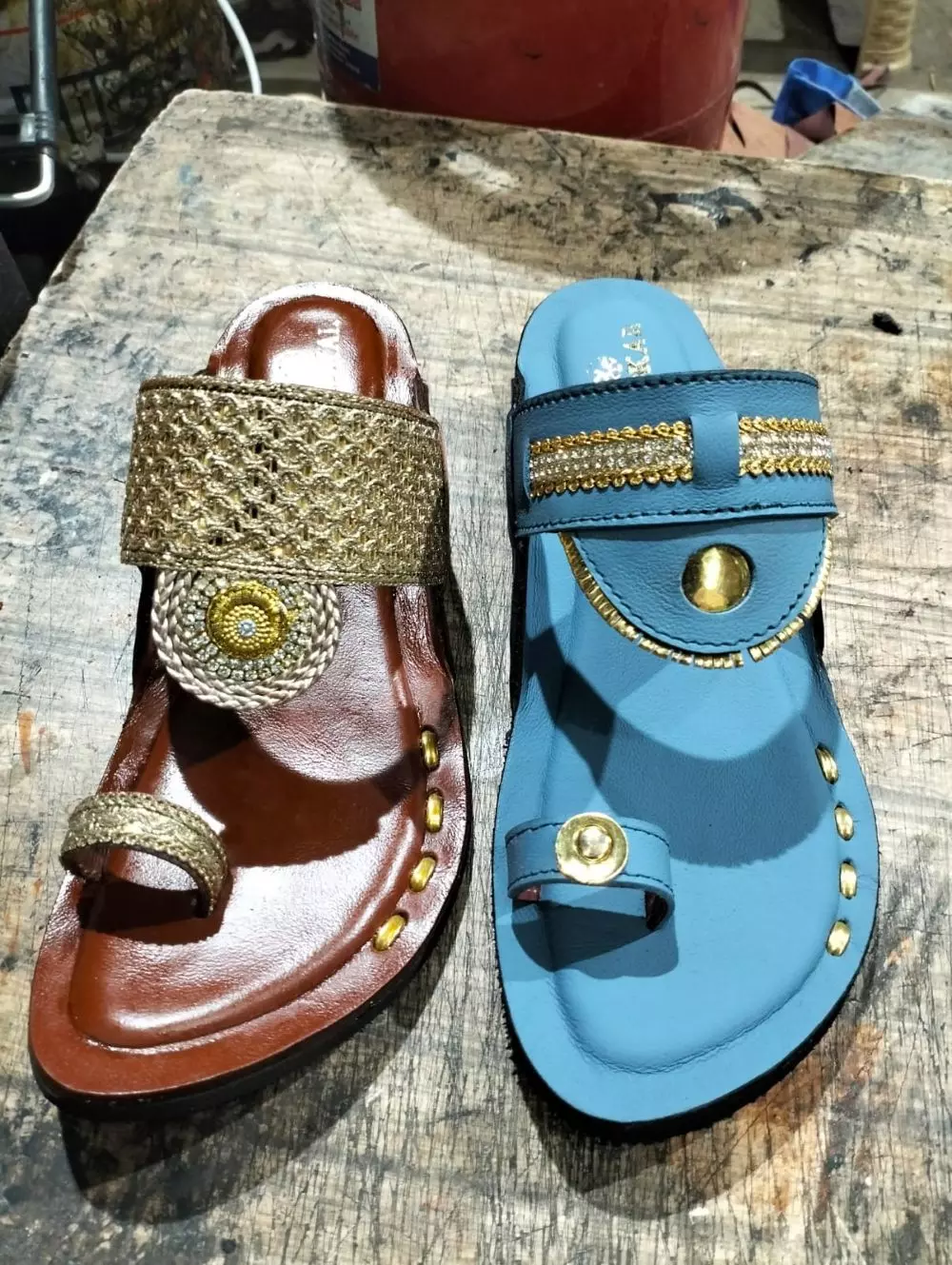 The Maharaja/Maharani slippers are currently available only at LIDKARs Bengaluru airport outlet. Photo: By special arrangement