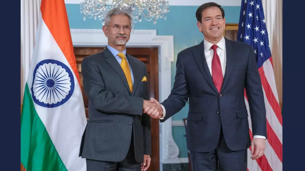 External Affairs Minister S Jaishankar with US Secretary of State Marco Rubio External Affairs Minister S Jaishankar with US Secretary of State Marco Rubio