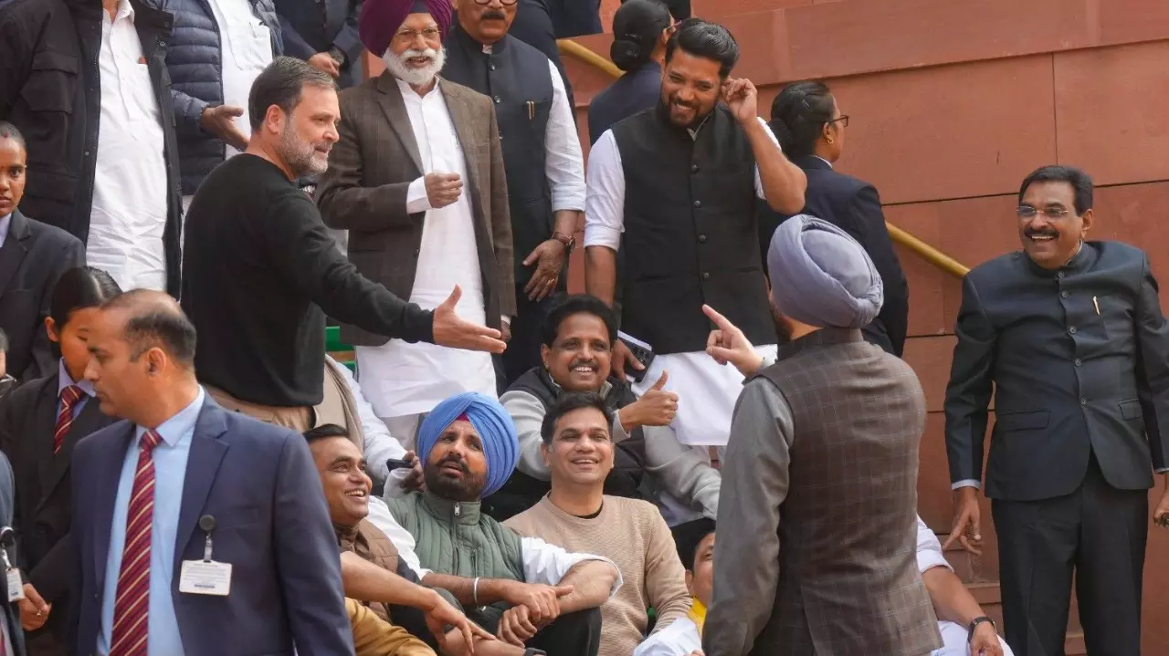 Rahul Gandhi and Ravneet Singh Bittu