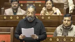 Kamal Haasan delivering maiden Rajya Sabha speech