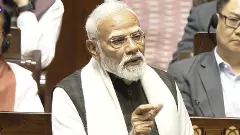 PM Modi speaking in Rajya Sabha