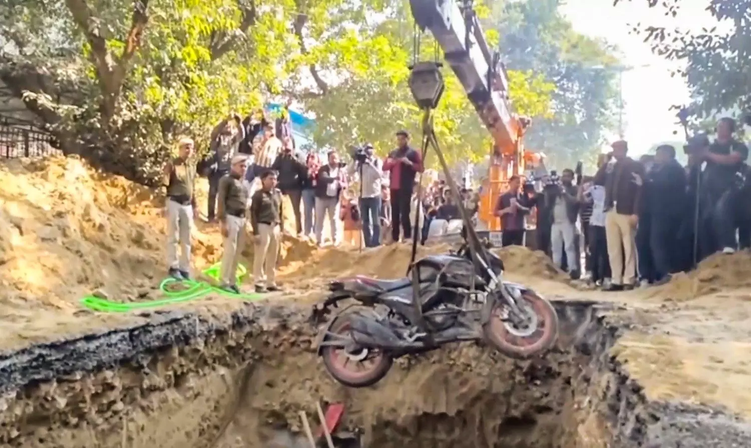 Delhi Jal Board pit biker death Delhi Jal Board pit biker death