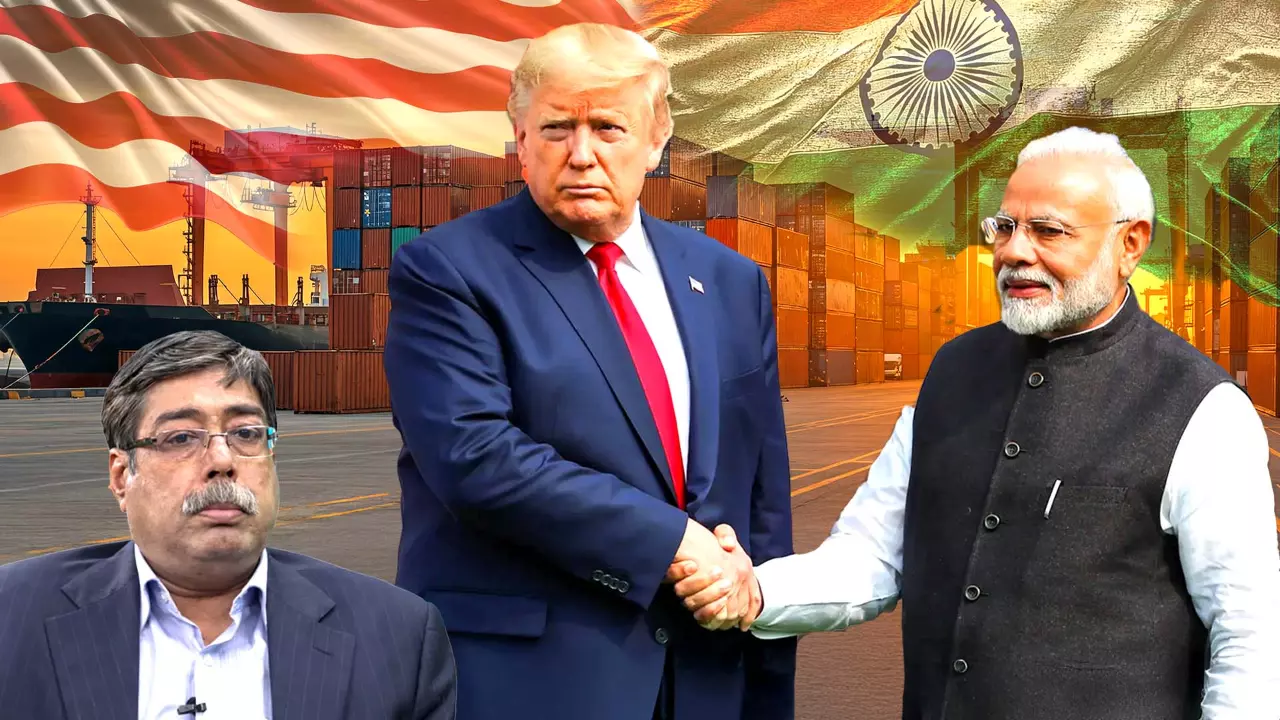 Biswajit Dhar speaking during an interview on the US–India interim trade deal and its economic implications. Biswajit Dhar speaking during an interview on the US–India interim trade deal and its economic implications.