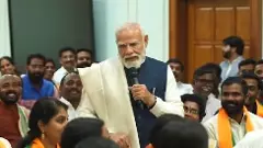 PM Modi addressing BJP members from Kerala
