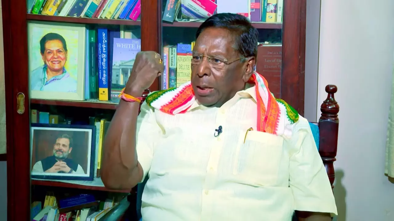 V Narayanasamy blames Centre for Puducherry statehood delay