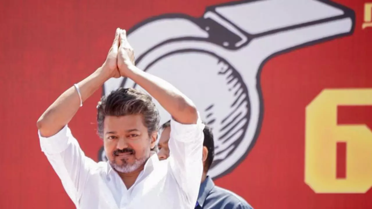 Tamilaga Vettri Kazhagam chief Vijay Tamilaga Vettri Kazhagam chief Vijay