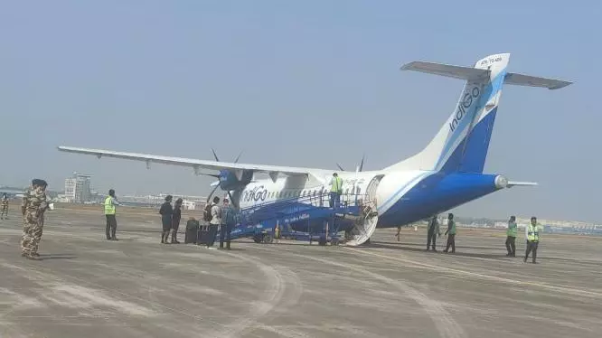IndiGo aircraft moved to isolation bay after bomb threat IndiGo aircraft moved to isolation bay after bomb threat