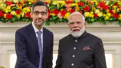 PM Modi meets Google CEO Sundar Pichai