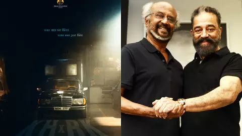 Kamal Haasan and Rajinikanth film new poster revealed. Kamal Haasan and Rajinikanth film new poster revealed.