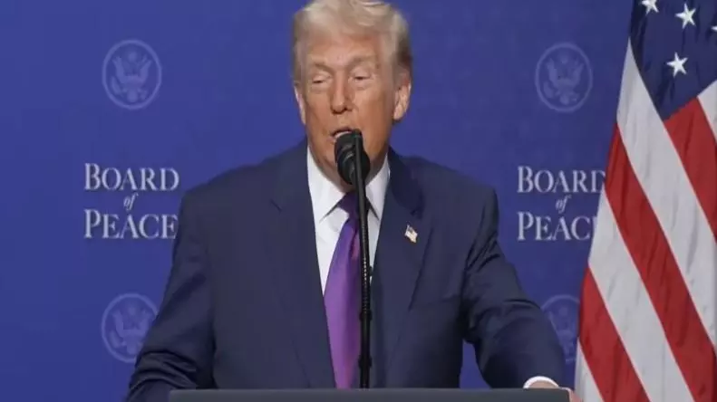 Trump at Board of Peace meeting Trump at Board of Peace meeting