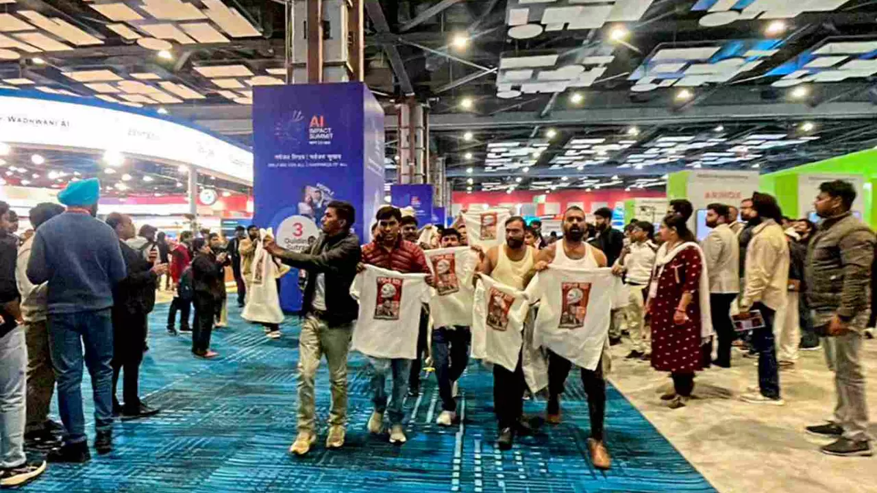 Youth Cong protest at AI summit: Rahul sabotaging Indias image, alleges BJP Youth Cong protest at AI summit: Rahul sabotaging Indias image, alleges BJP