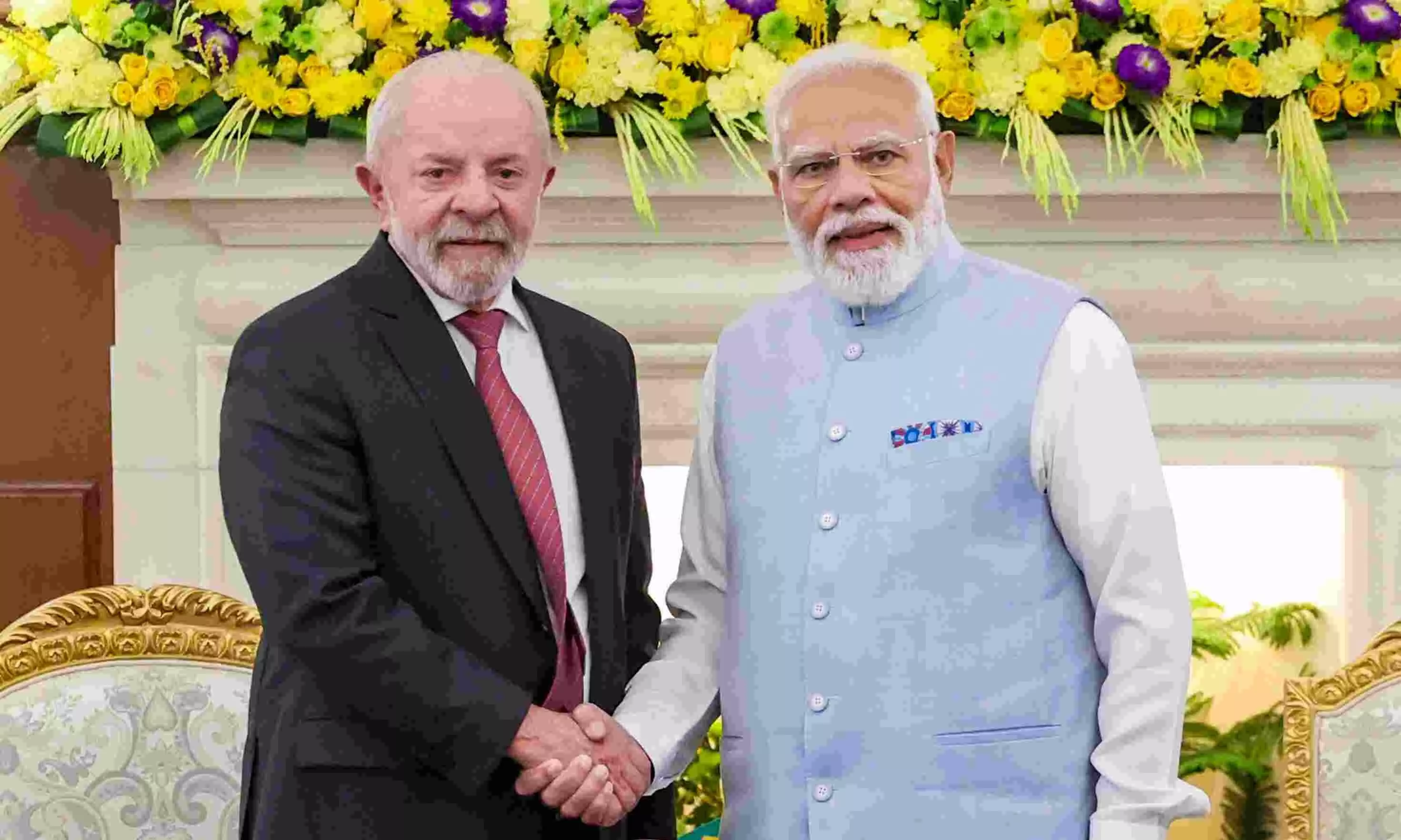 Prime Minister Narendra Modi with Brazilian President Luiz Inacio Lula da Silva Prime Minister Narendra Modi with Brazilian President Luiz Inacio Lula da Silva