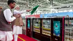 Prime Minister Narendra Modi flags off Prime Minister Narendra Modi flags off