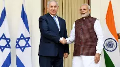 Prime Minister Narendra Modi with Israel Prime Minister Benjamin Netanyahu